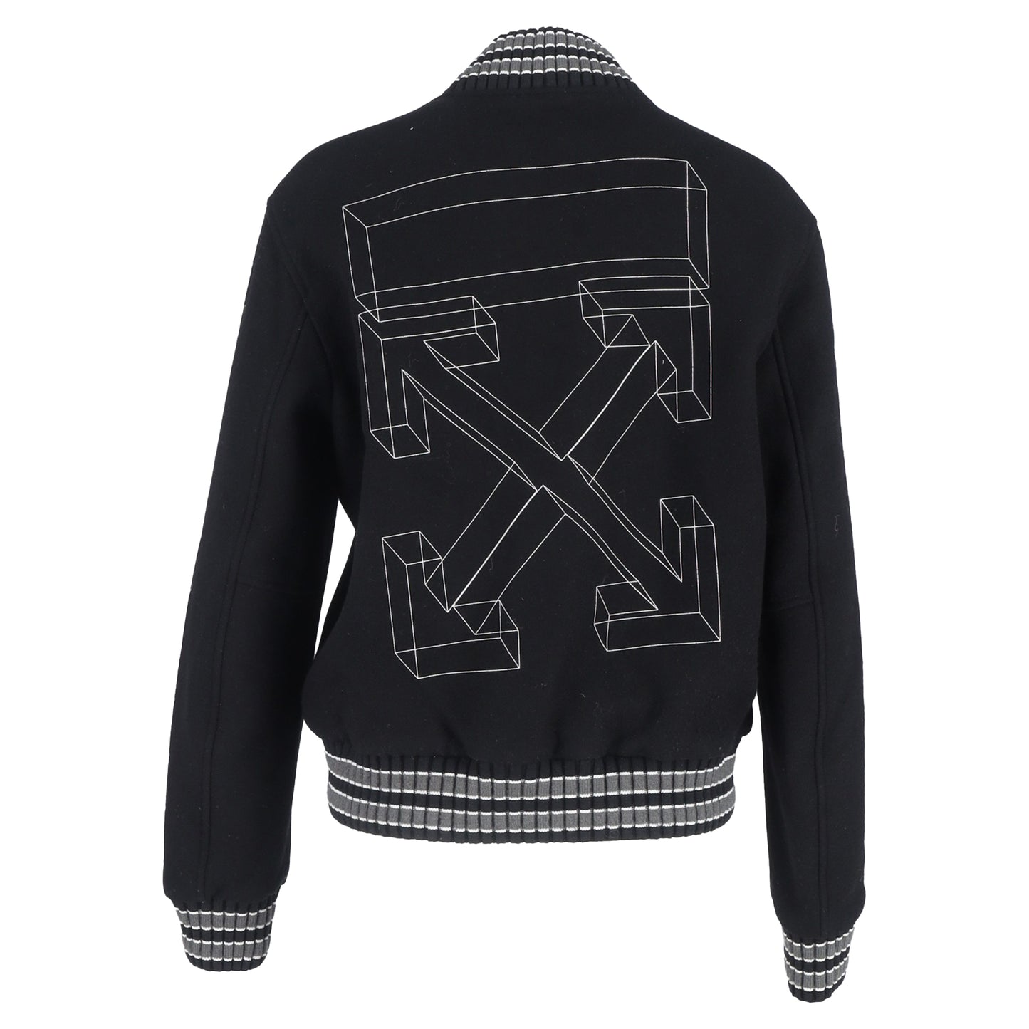 Off-White lin skinny varsity jacket
