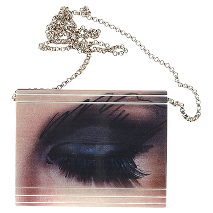 Jimmy Choo printed candy clutch