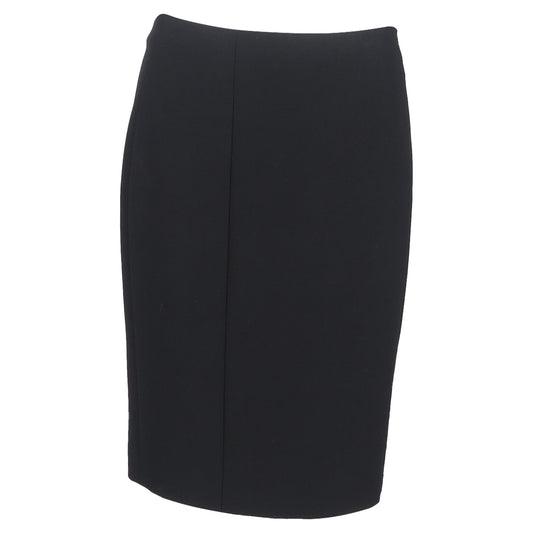 Boss by Hugo Boss Panelled Knee-Length Pencil Skirt in Black Wool