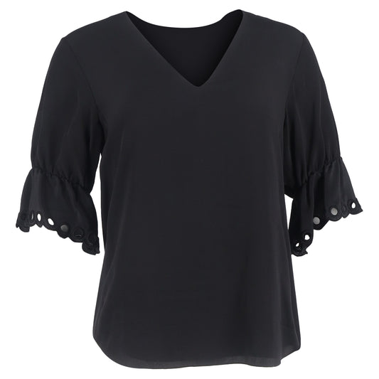 Chloé Scalloped Sleeve Blouse